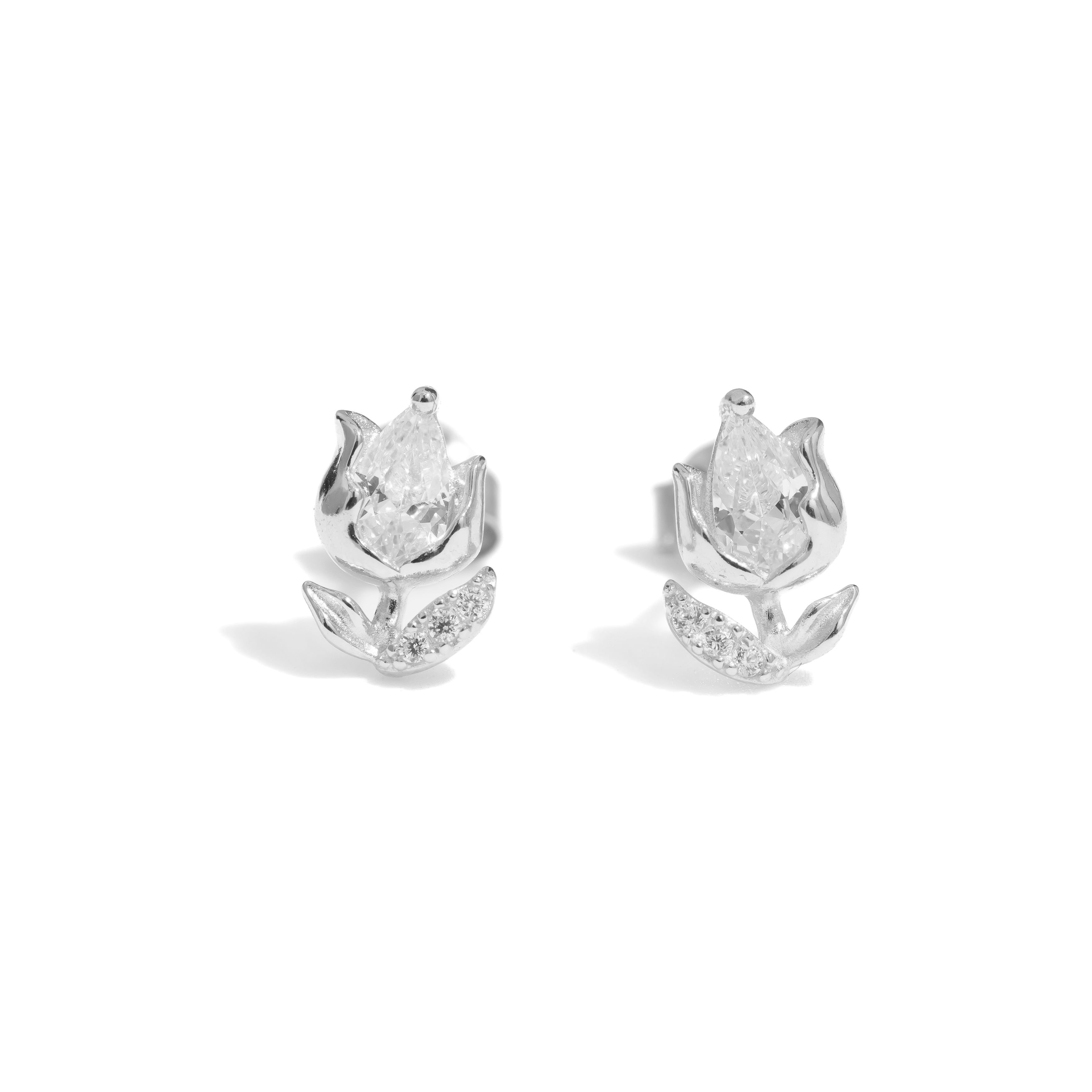 Viola Studs | 925 Silver Earrings for Women