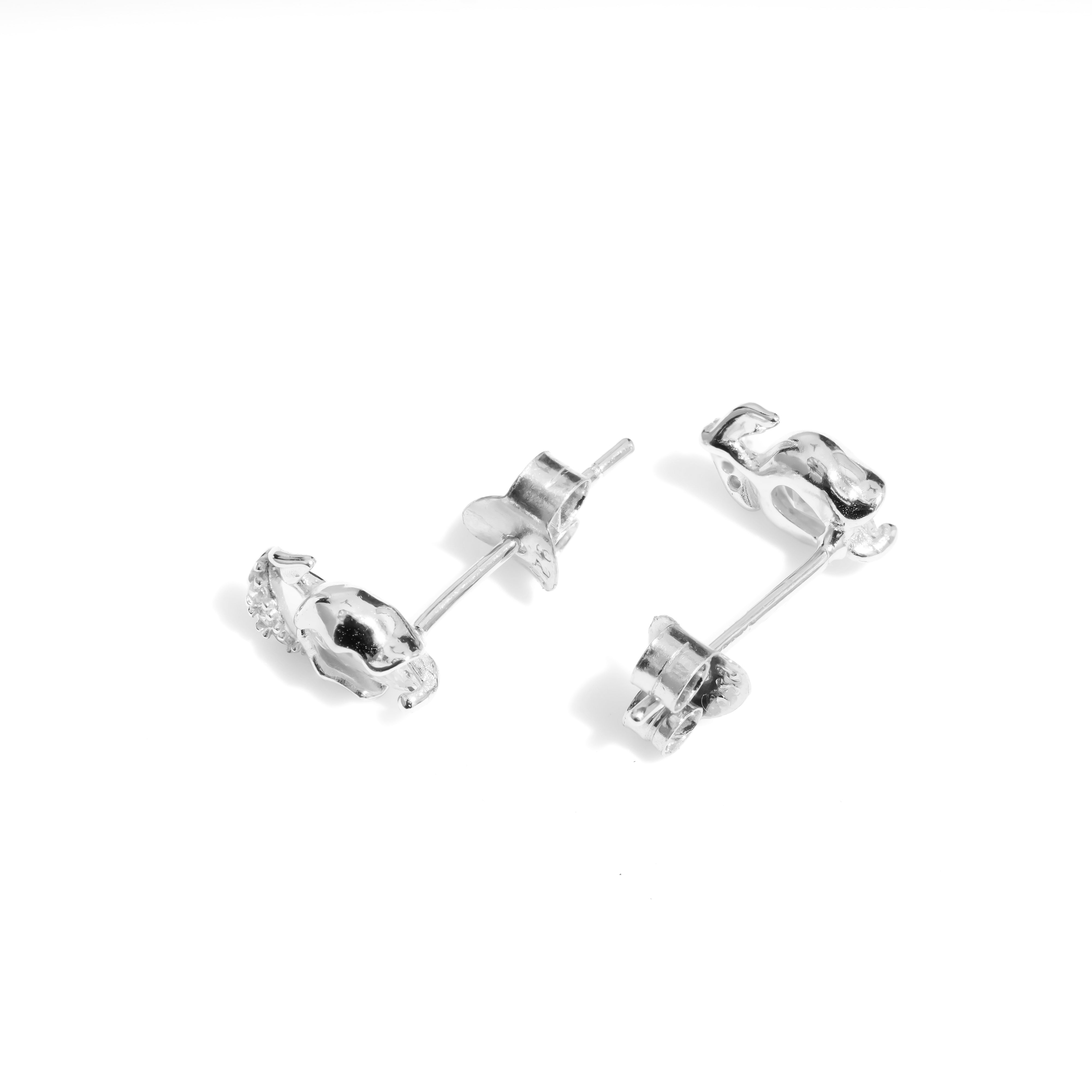 Viola Studs | 925 Silver Earrings for Women