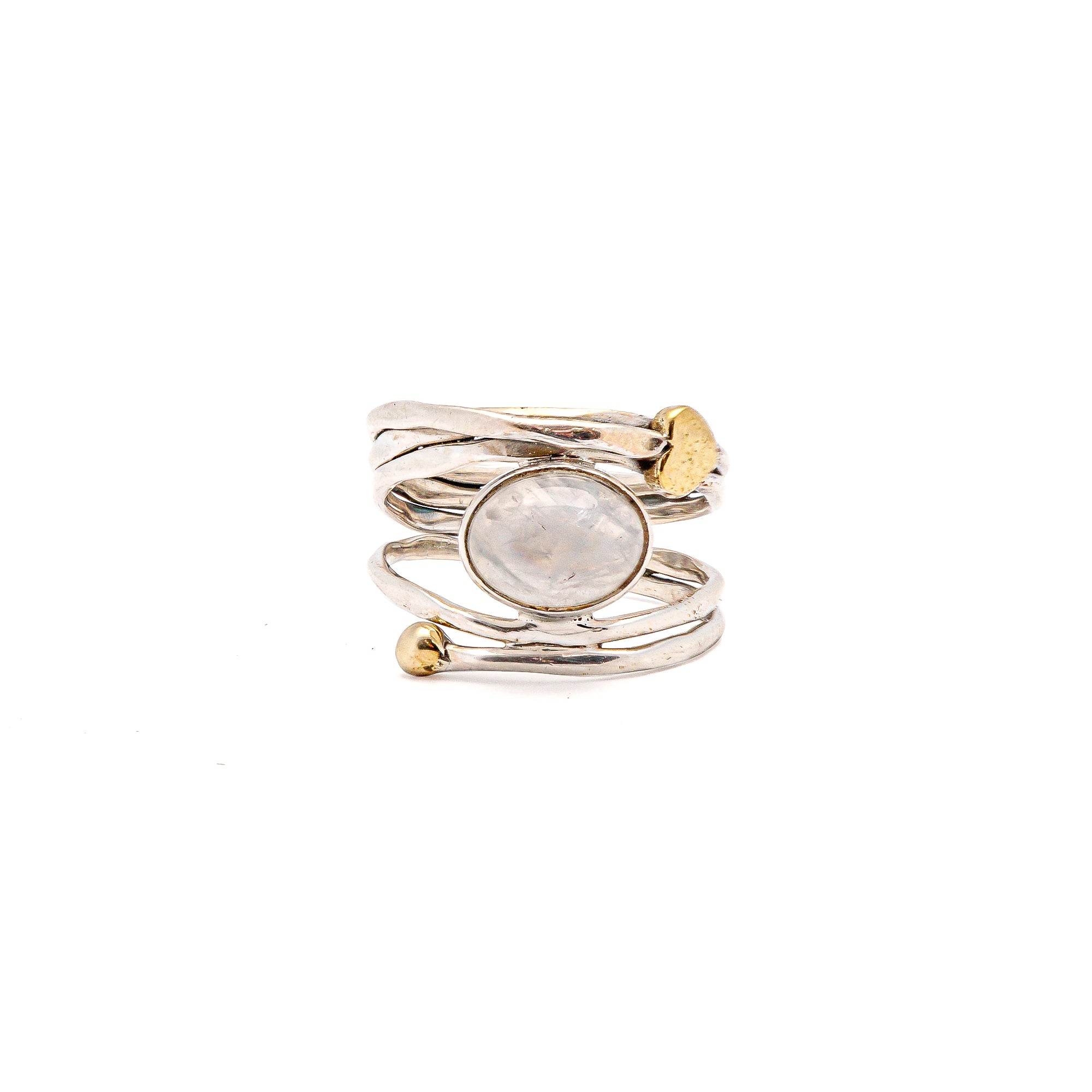 Spiral Fluid Ring | Hallmark 925 Silver