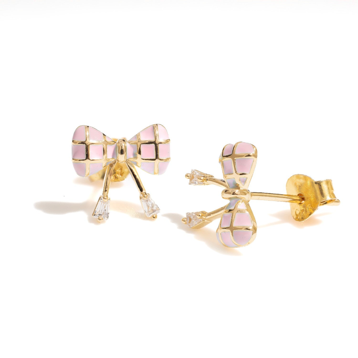 Erica Pink Studs | Hallmark 925 Silver