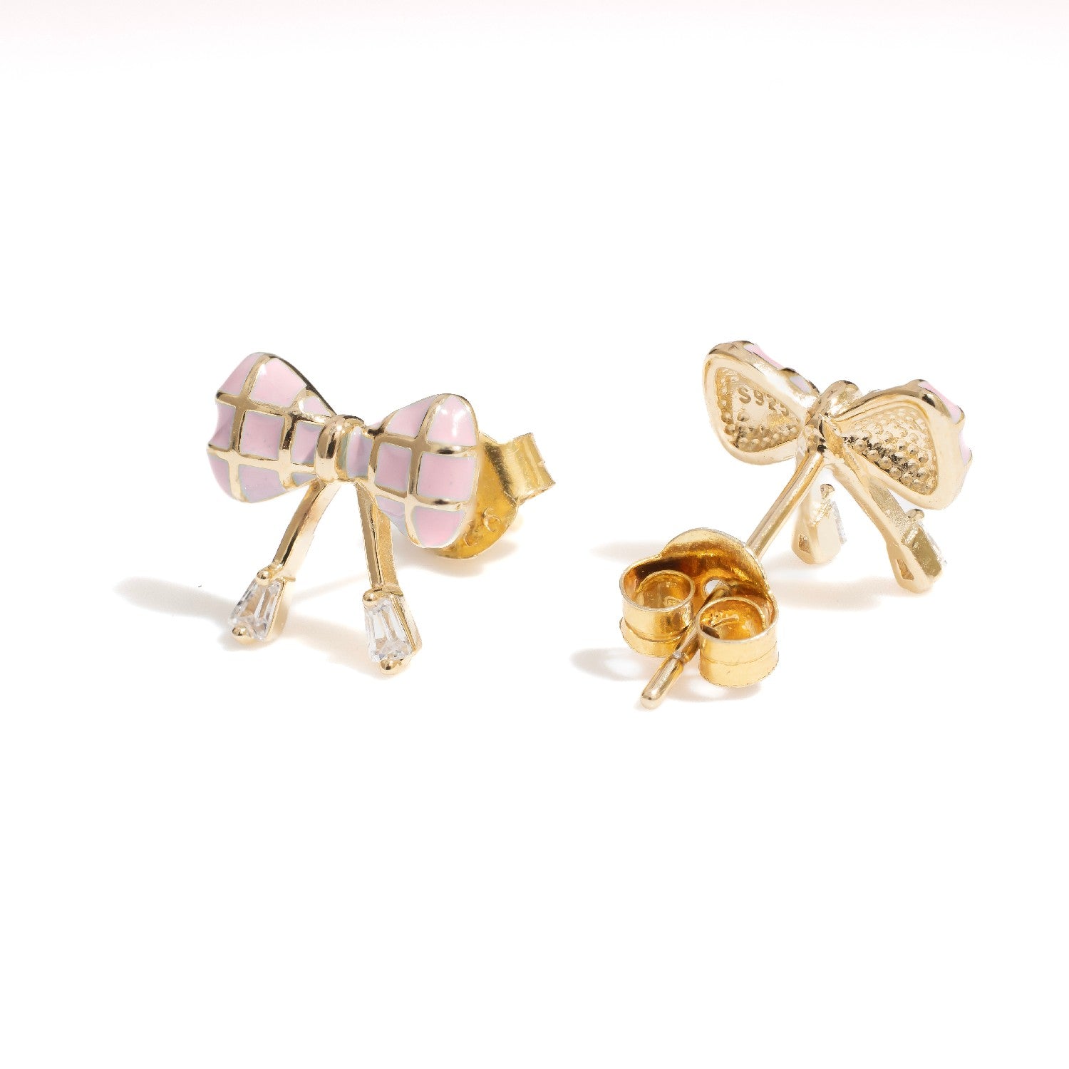 Erica Pink Studs | Hallmark 925 Silver