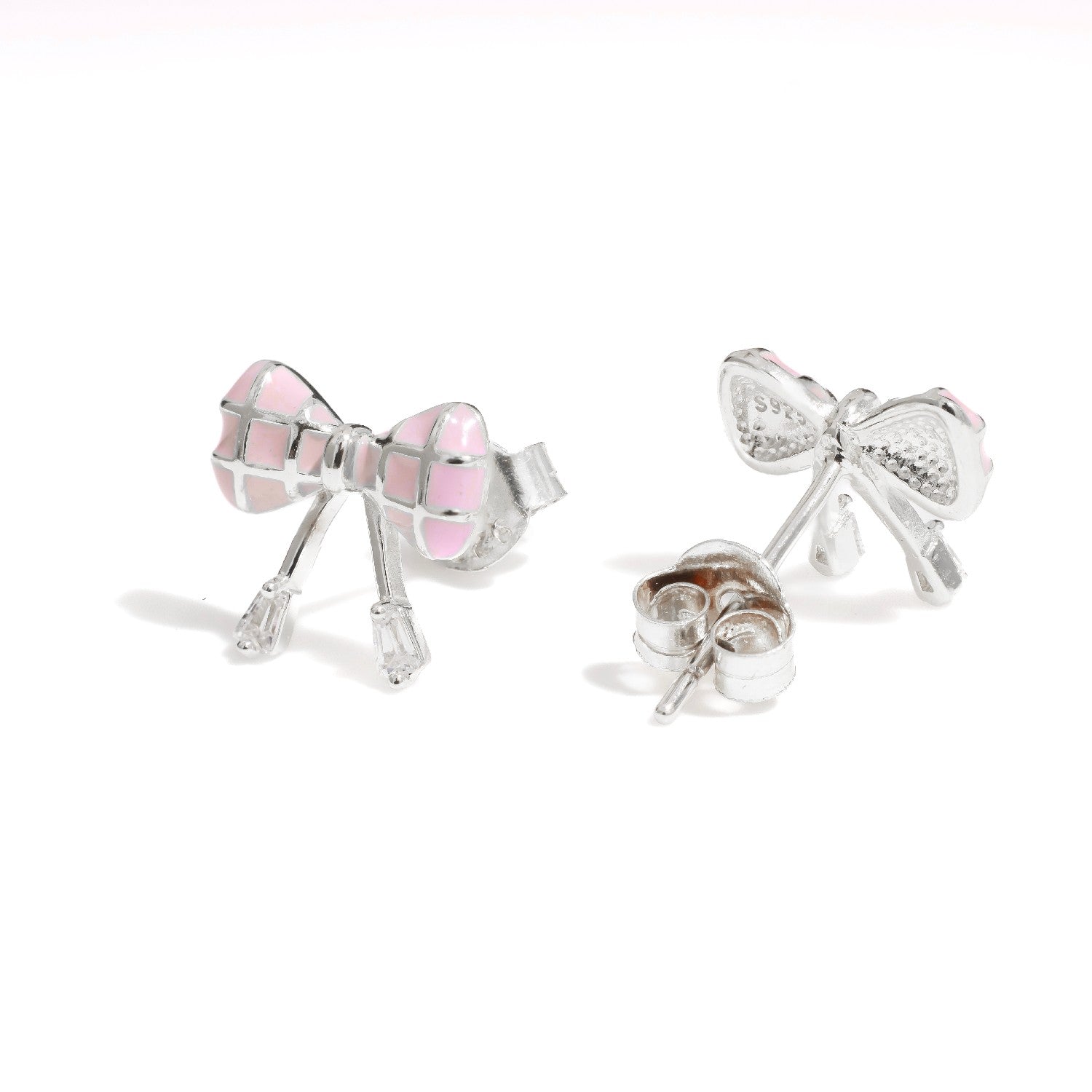 Erica Pink Studs | Hallmark 925 Silver