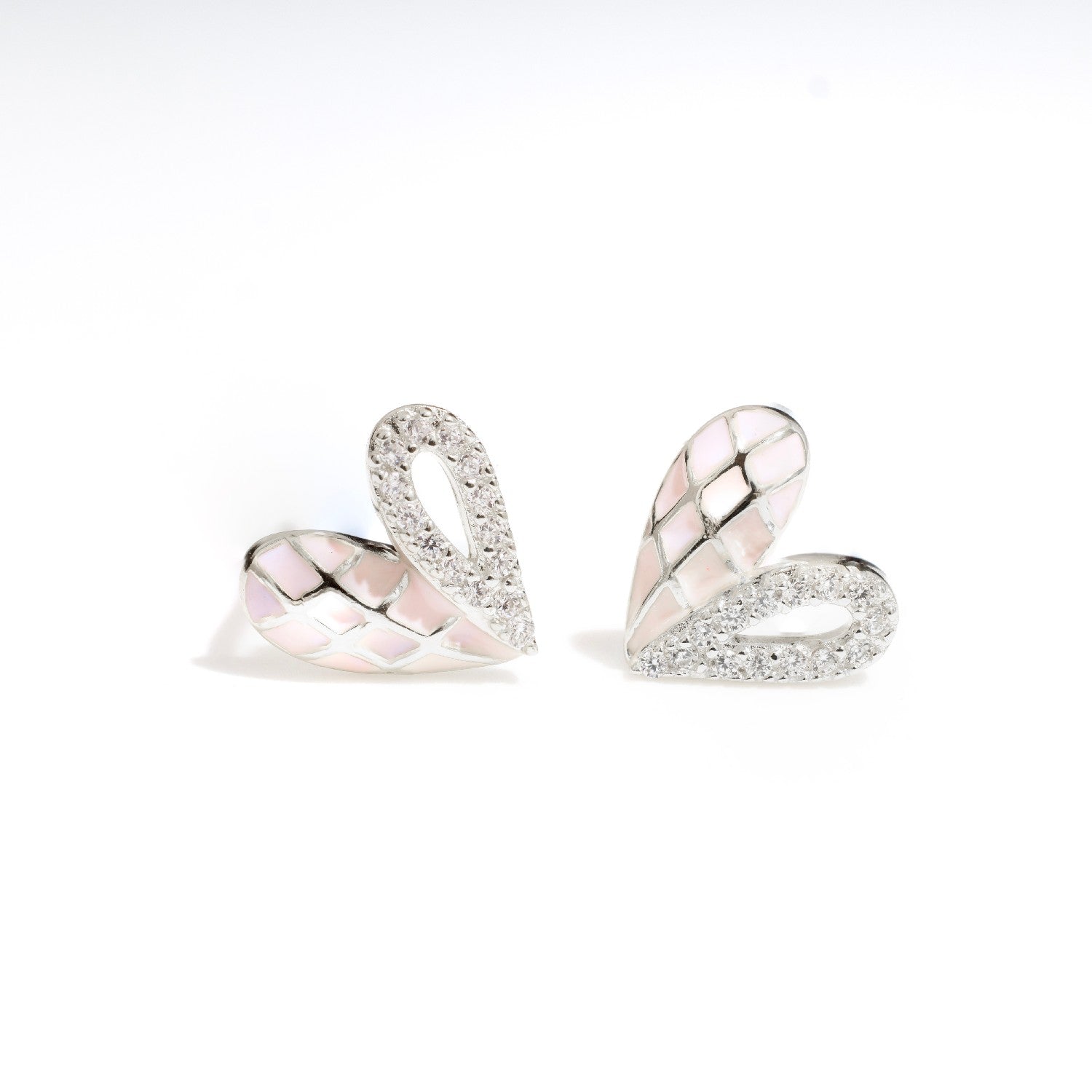 Maria Pink Studs | Hallmark 925 Silver