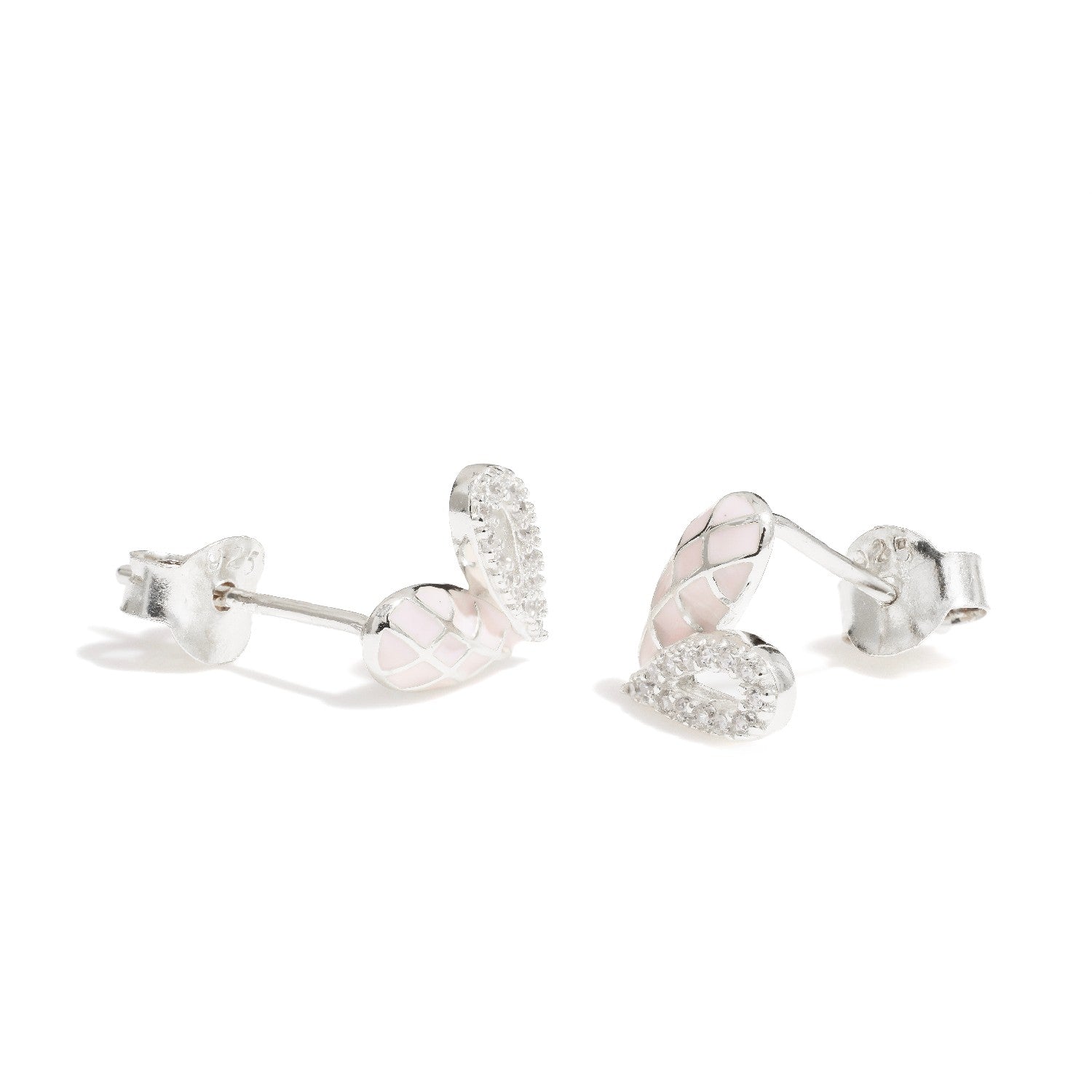 Maria Pink Studs | Hallmark 925 Silver