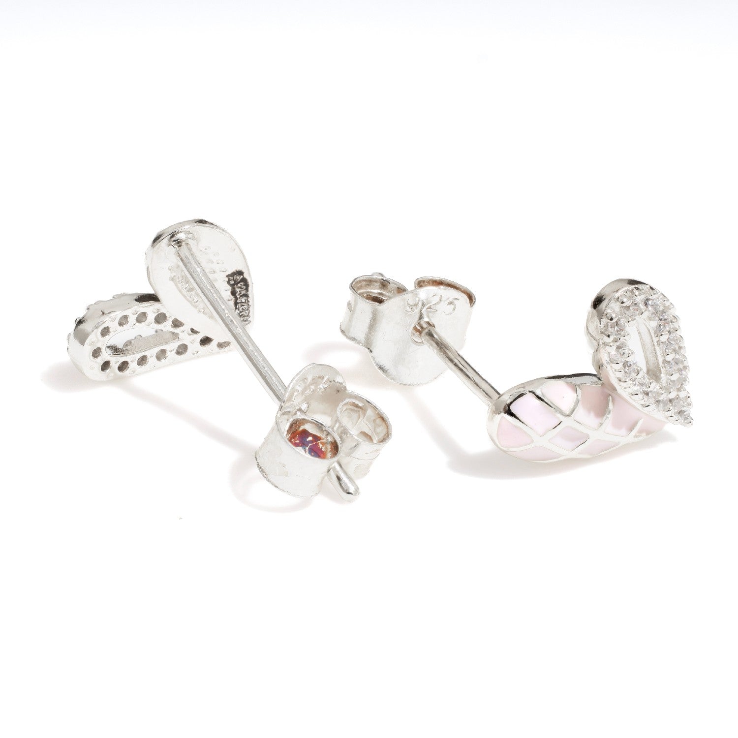 Maria Pink Studs | Hallmark 925 Silver