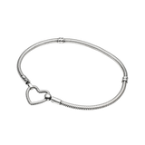 
Buy Heart Closure Snake Chain Bracelet | 925 Silver Charm bracelets for Women Online In India at Oprata
