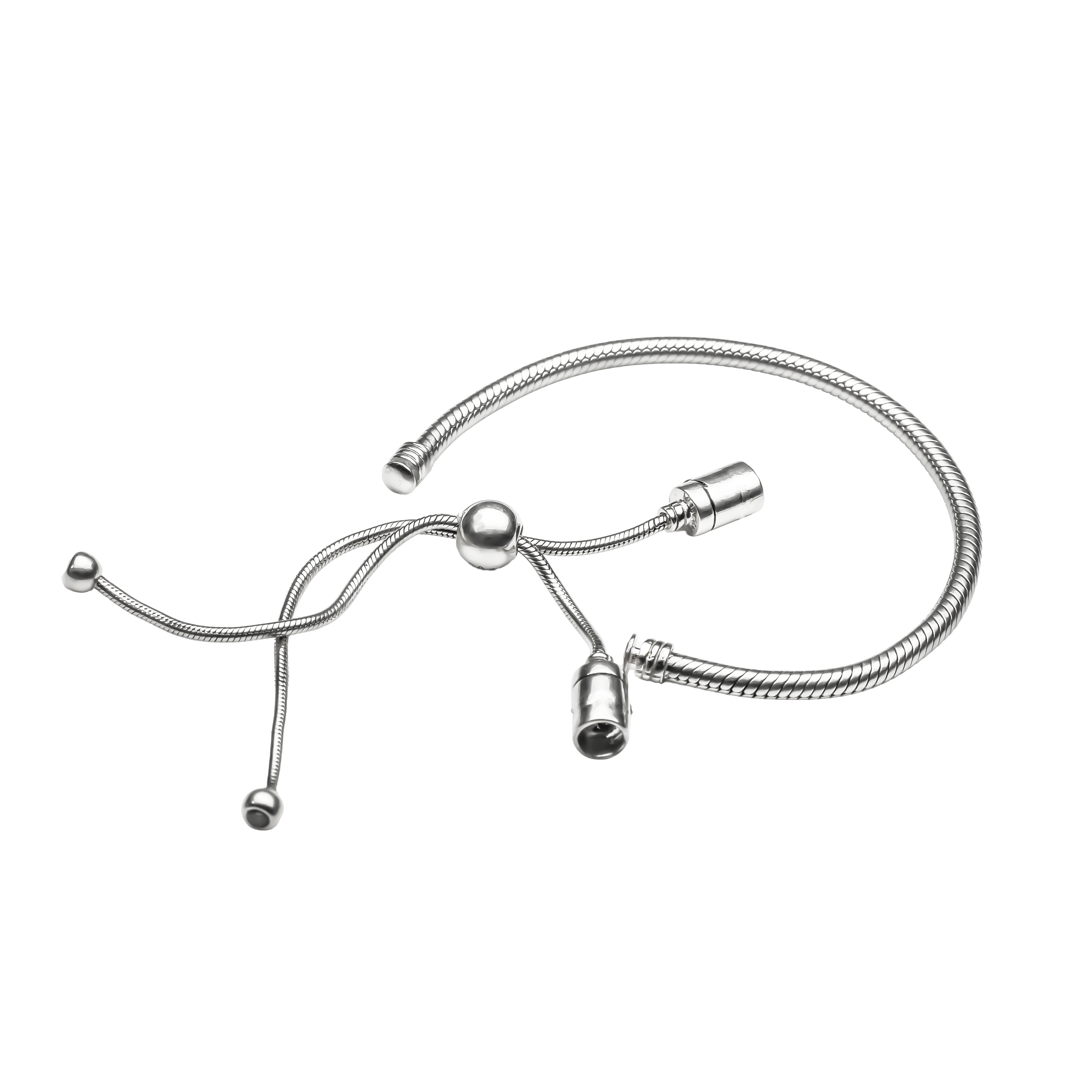 Slider Snake Chain Bracelet | 925 Silver Charm bracelets for Women