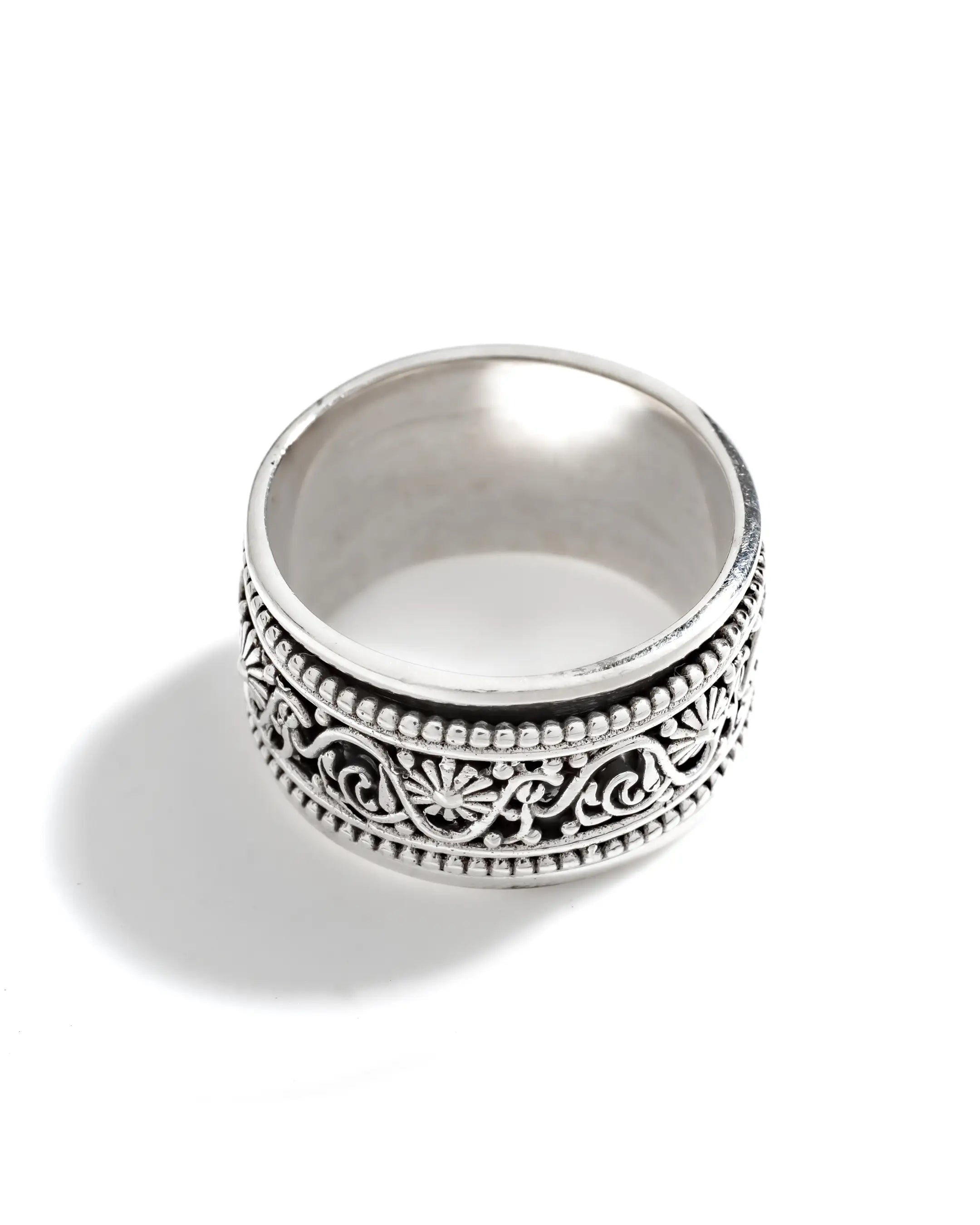 Artistic Filigree Fluid | 925 Silver Ring for Women & Men