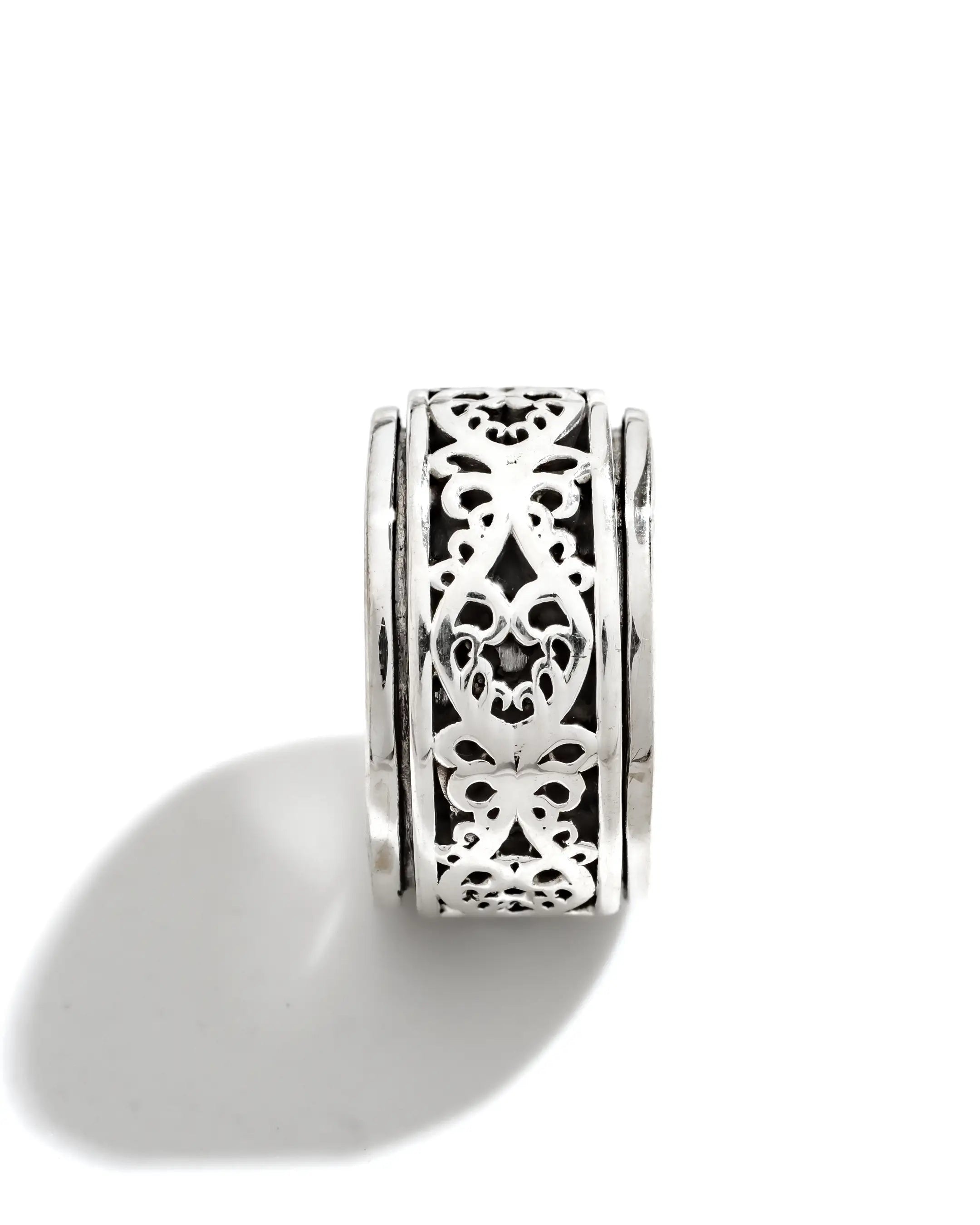 Artistic Scroll Fluid | 925 Silver Ring for Women & Men