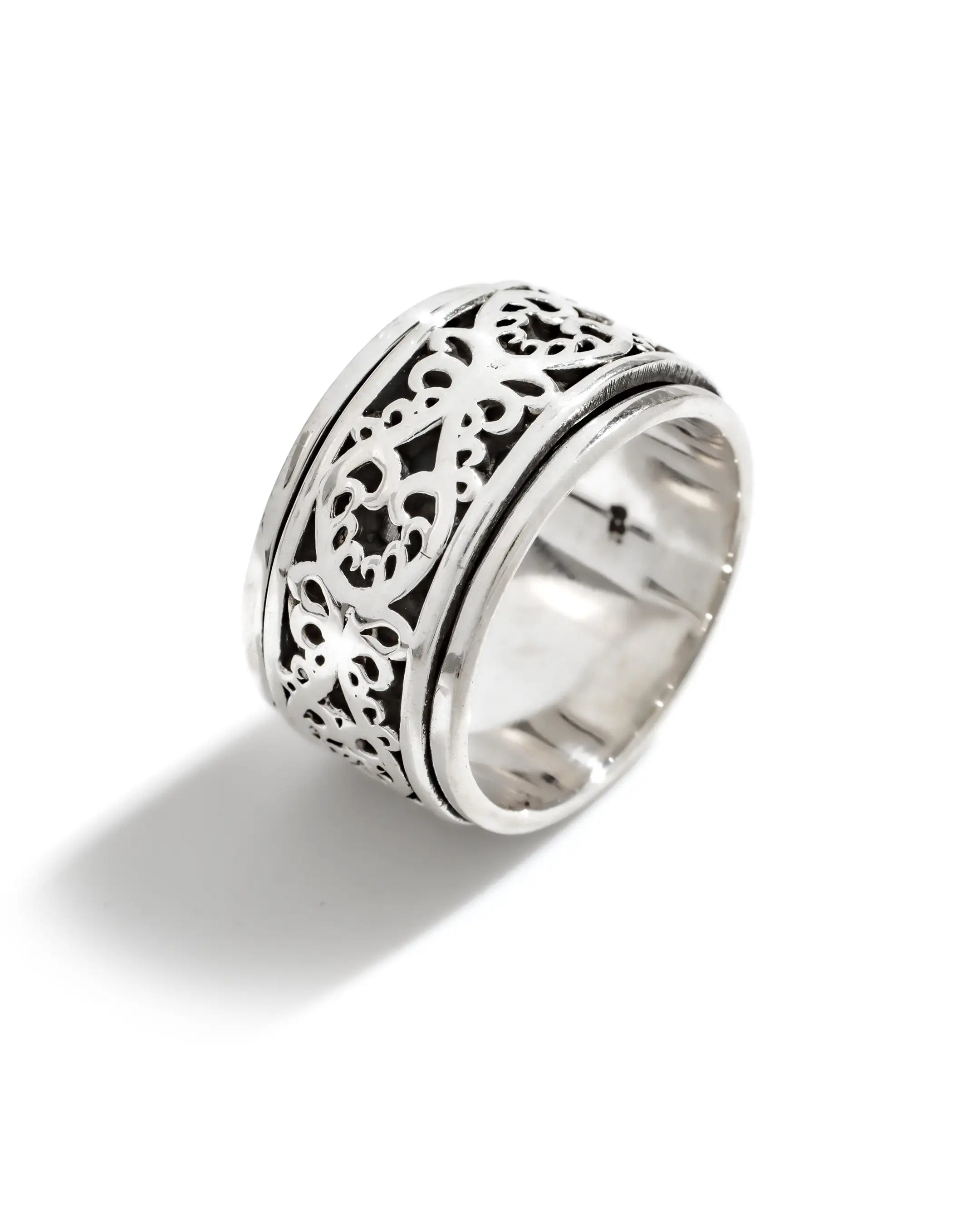 Artistic Scroll Fluid | 925 Silver Ring for Women & Men
