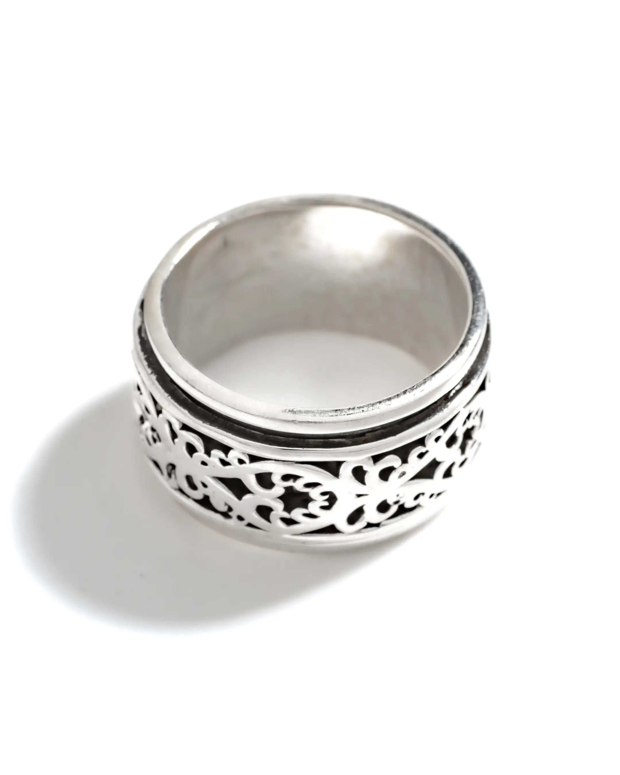 Artistic Scroll Fluid | 925 Silver Ring for Women & Men