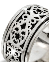 
  Buy Artistic Scroll Fluid | 925 Silver Ring for Women & Men Online In India at Oprata
