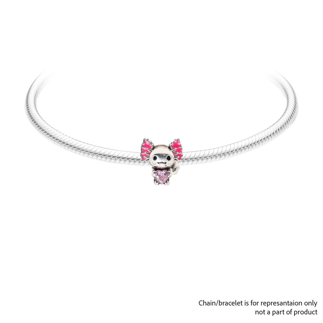 Axolotl Amphibian | 925 Silver charms for Bracelets / Chain