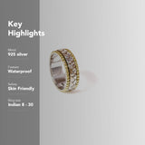 
  Buy Beaded Braid Fluid | 925 Silver Ring for Women & Men - ALL RINGS Online In India
