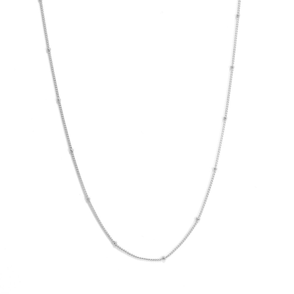 Beaded Cuban | 925 Silver chain for Pendant