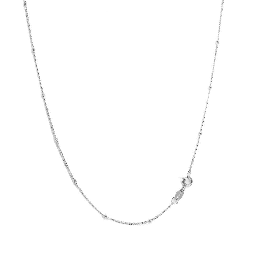 Beaded Cuban | 925 Silver chain for Pendant