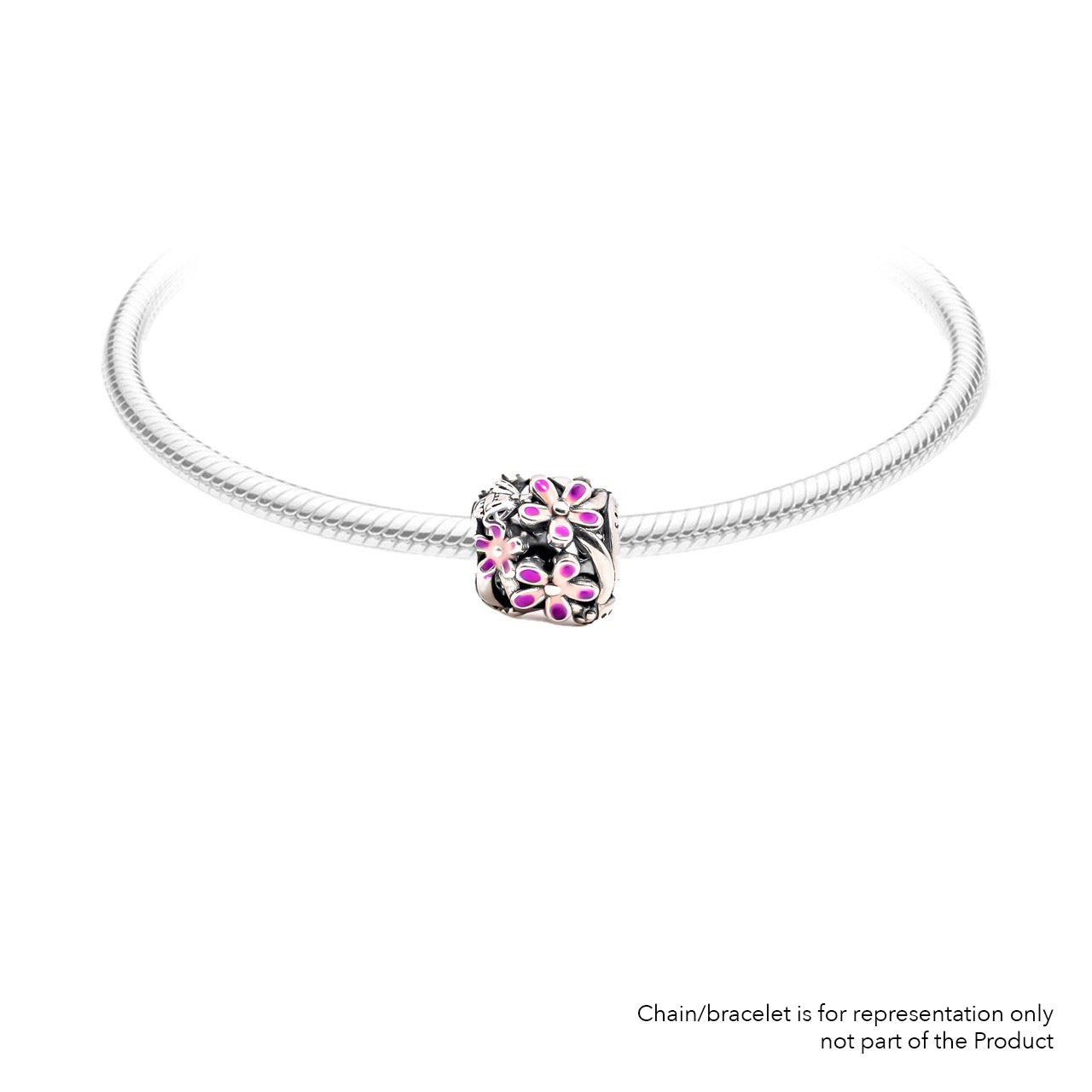 Bee on Lilly | 925 Silver charms for Bracelets / Chain