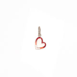 Big Pink Heart | 925 Silver charms for Bracelets / Chain