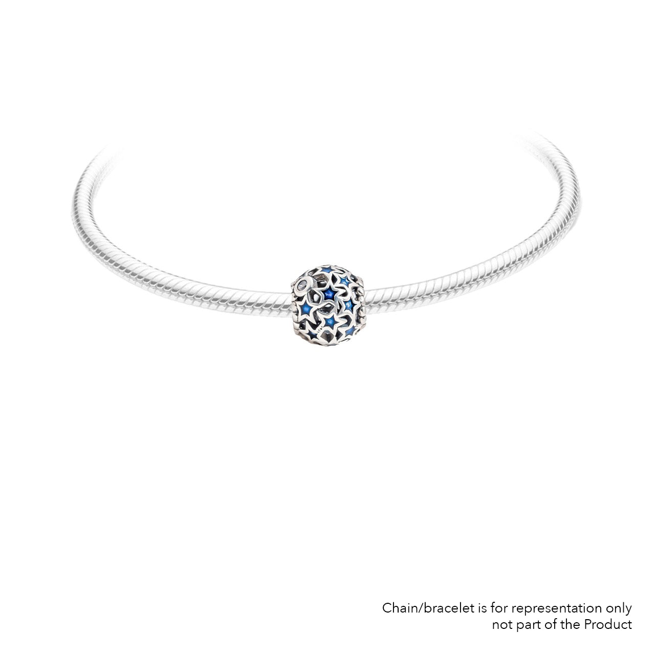 Blue Stars | 925 Silver charms for Bracelets / Chain