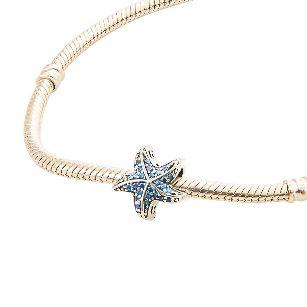 Blue Starfish Bead | 925 Silver charms for Bracelets / Chain
