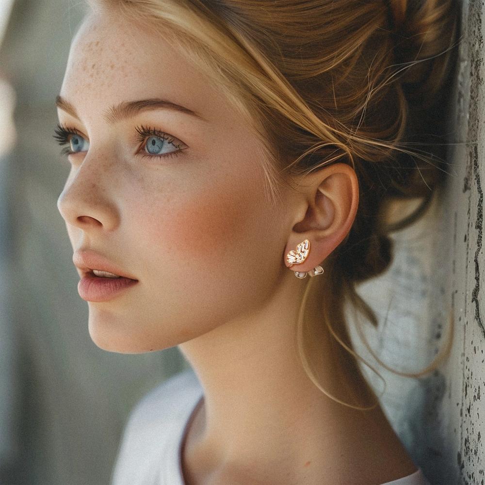 Silver earring, Silver earring for woman, Beautiful Silver earring, Oprata earring, flower earring, Nature earring, Pearl earrings