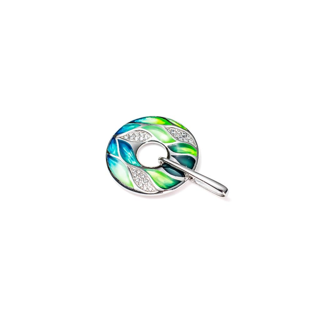 Silver pendant, silver pendant for women, Beautiful Silver pendant, Oprata pendant, colorful pendant, 3d pendant
