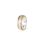 
  Buy Brushed Fluid | 925 Silver Couple Ring - COUPLE BANDS Online In India
