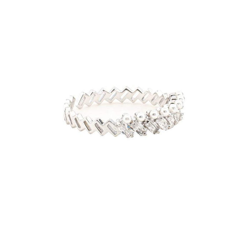 Diamond ring, Silver ring for woman, Beautiful Silver ring, Oprata ring, flower ring, Nature ring, Pearl ring