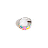 Silver ring, colorful Ring, Silver ring for woman, Beautiful Silver ring, Oprata Rings, 