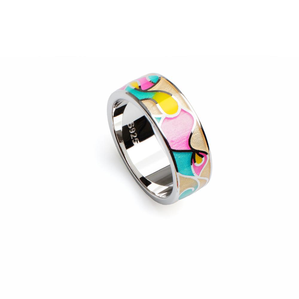Silver ring, colorful Ring, Silver ring for woman, Beautiful Silver ring, Oprata Rings, 
