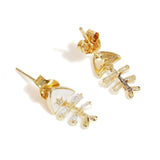 Silver earring, silver earring for women, Beautiful Silver earring, Oprata earrings, colorful hoops, 3d earring, FISH earring
