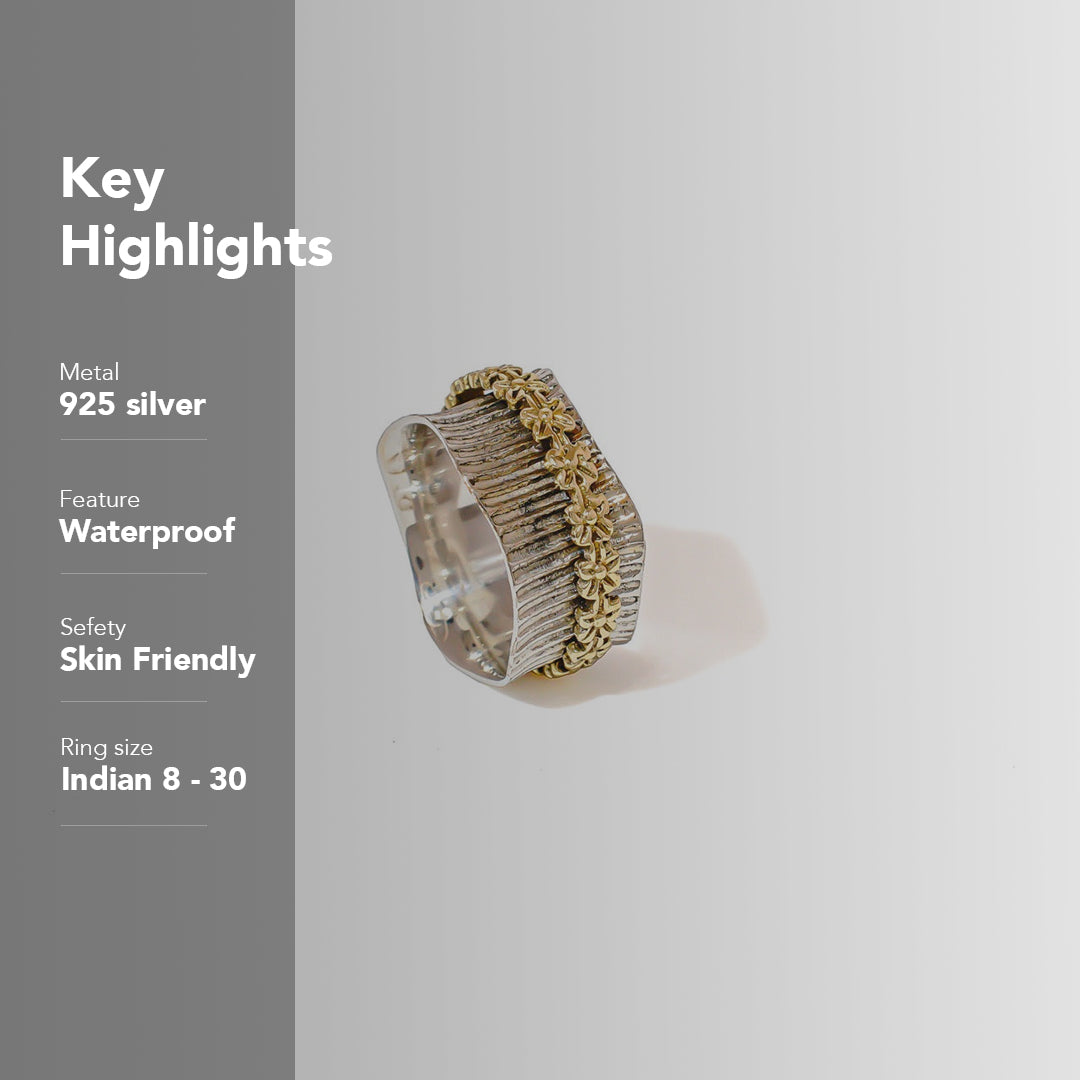 Clover Fluid | 925 Silver Ring for Women & Men