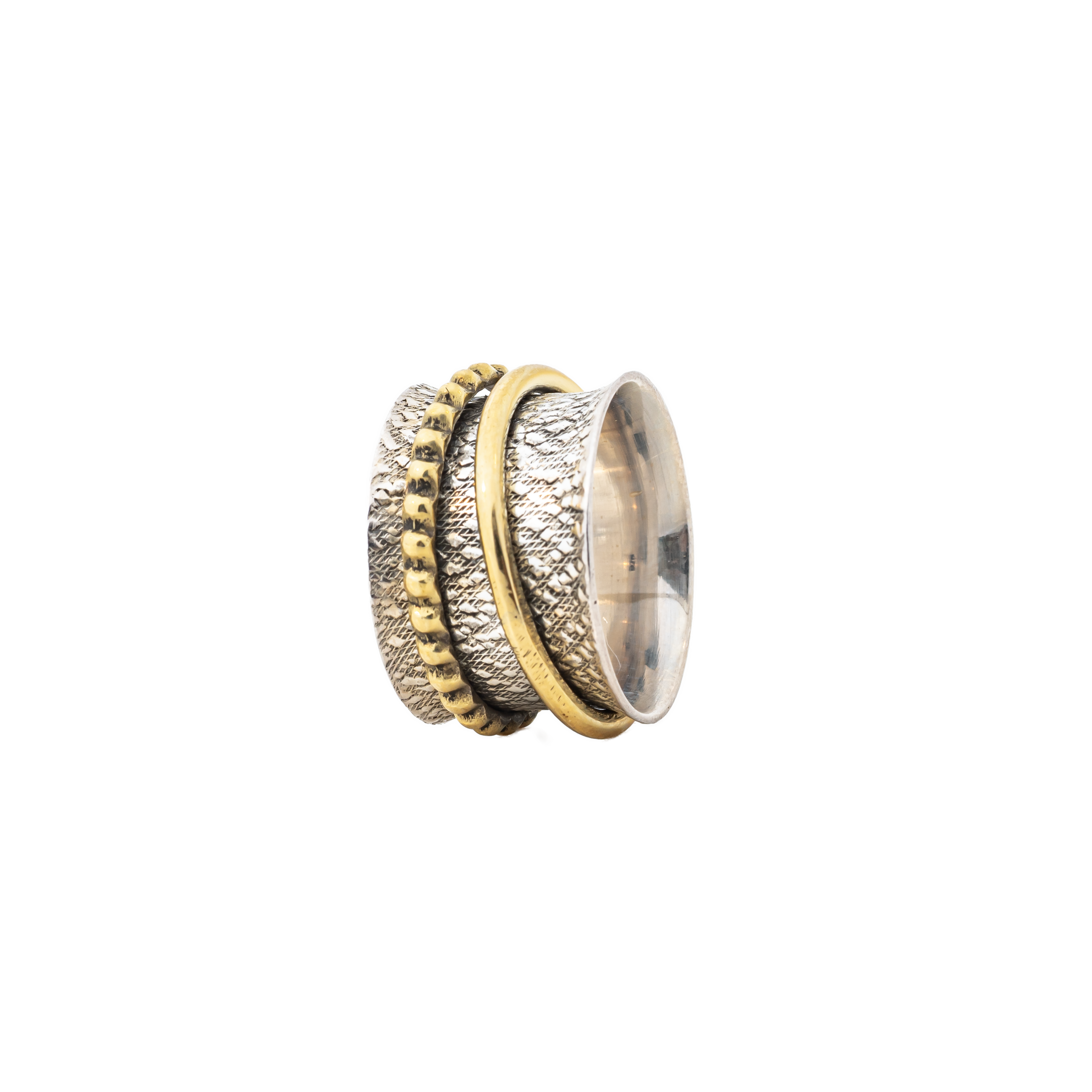 Gold Rolo Fluid | 925 Silver Ring for Women & Men