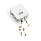 Lemon Qz & Copper TQ Gemstone Necklace | 925 Silver for Woman