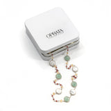 Cherry Qz, Ctrine, Cz & Howlite Gemstone Necklace | 925 Silver for Woman