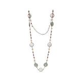 Cherry Qz, Ctrine, Cz & Howlite Gemstone Necklace | 925 Silver for Woman