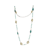 Lemon Qz & Corundum Gemstone Necklace | 925 Silver for Woman