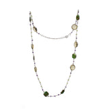 Lemon Qz & Copper TQ Gemstone Necklace | 925 Silver for Woman