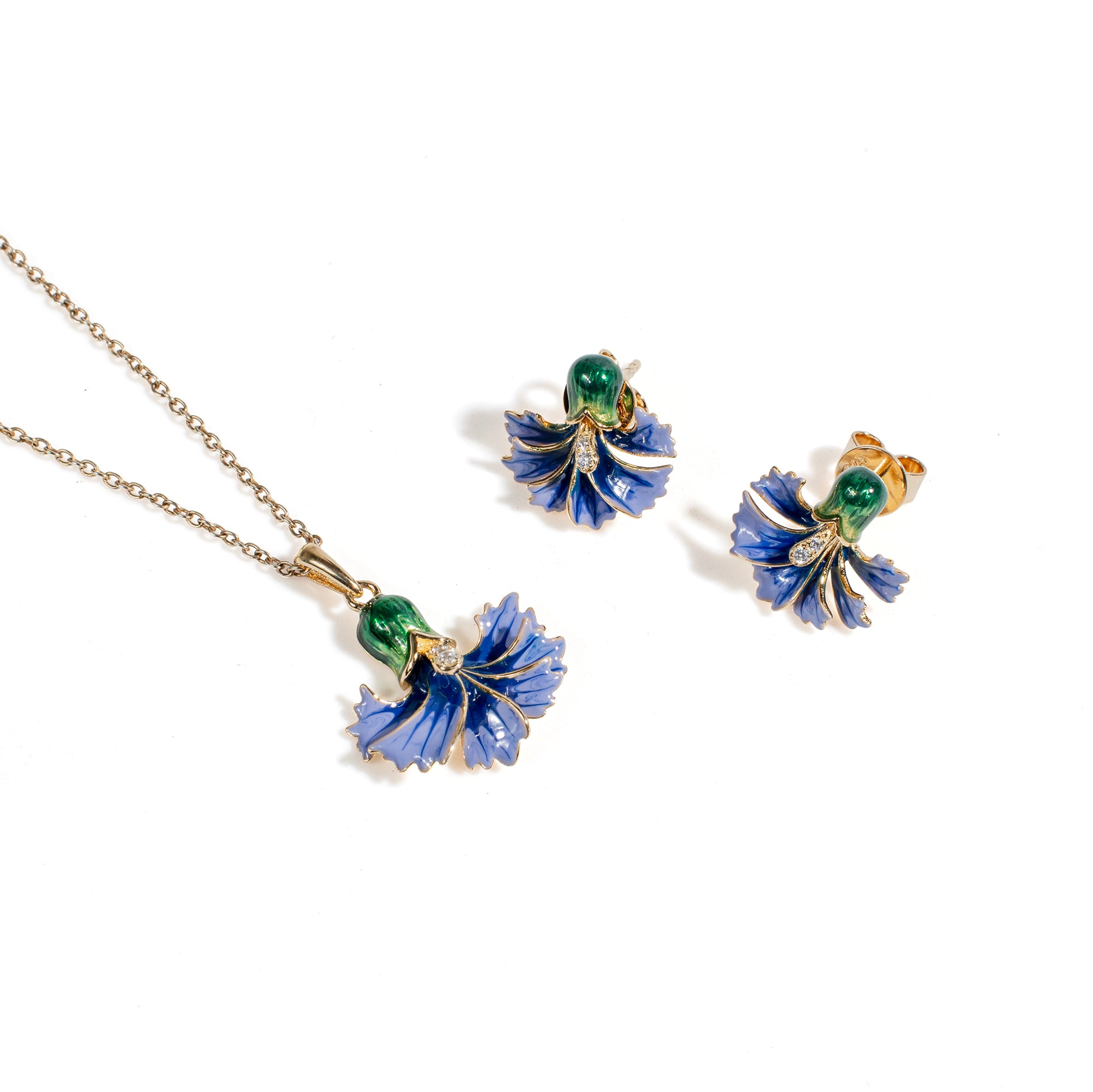 Edna | 925 Silver Earrings and Pendant set for Women