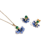 Edna | 925 Silver Earrings and Pendant set for Women