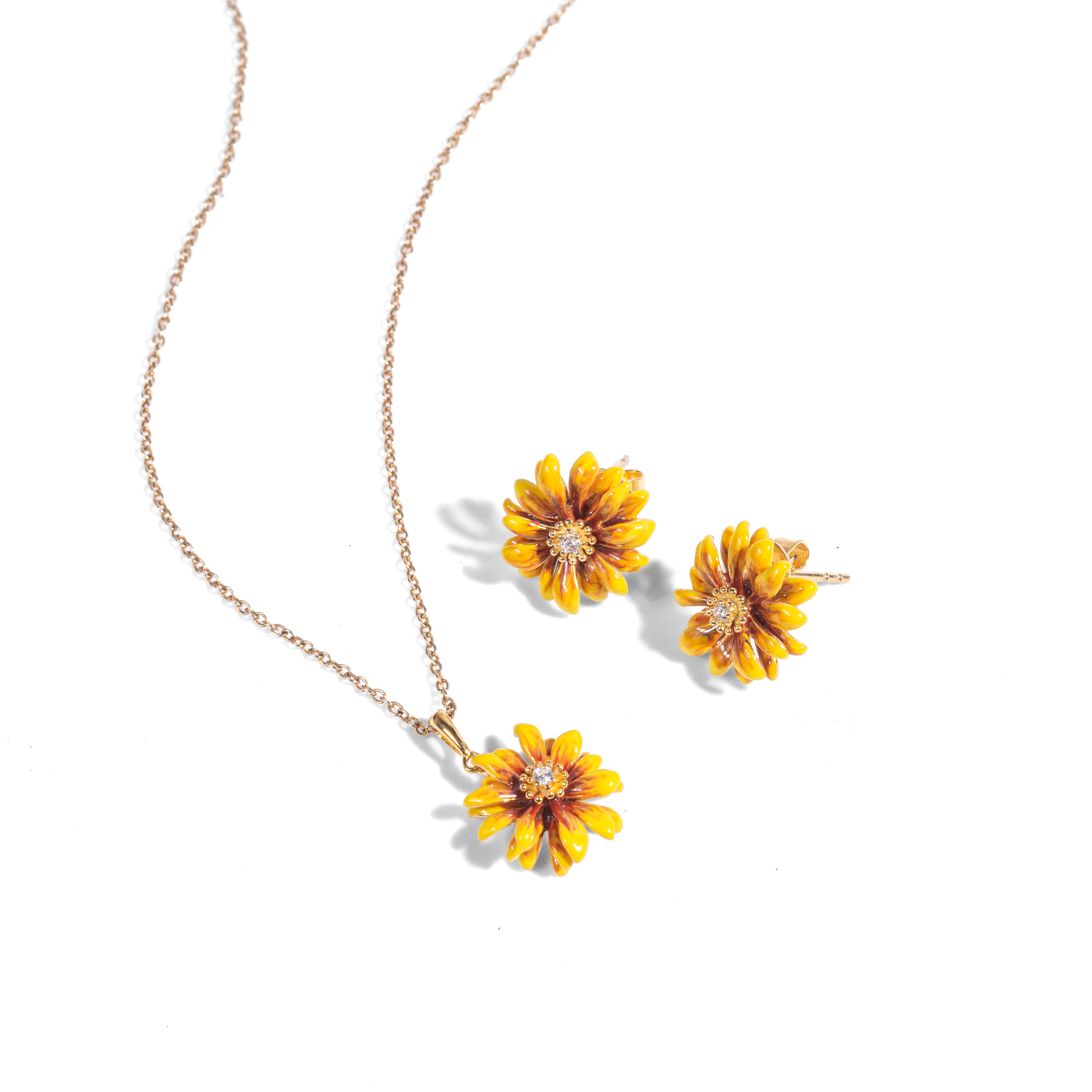 Belinda | 925 Silver Earrings and Pendant set for Women