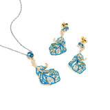 Amanta | 925 Silver Earrings and Pendant set for Women