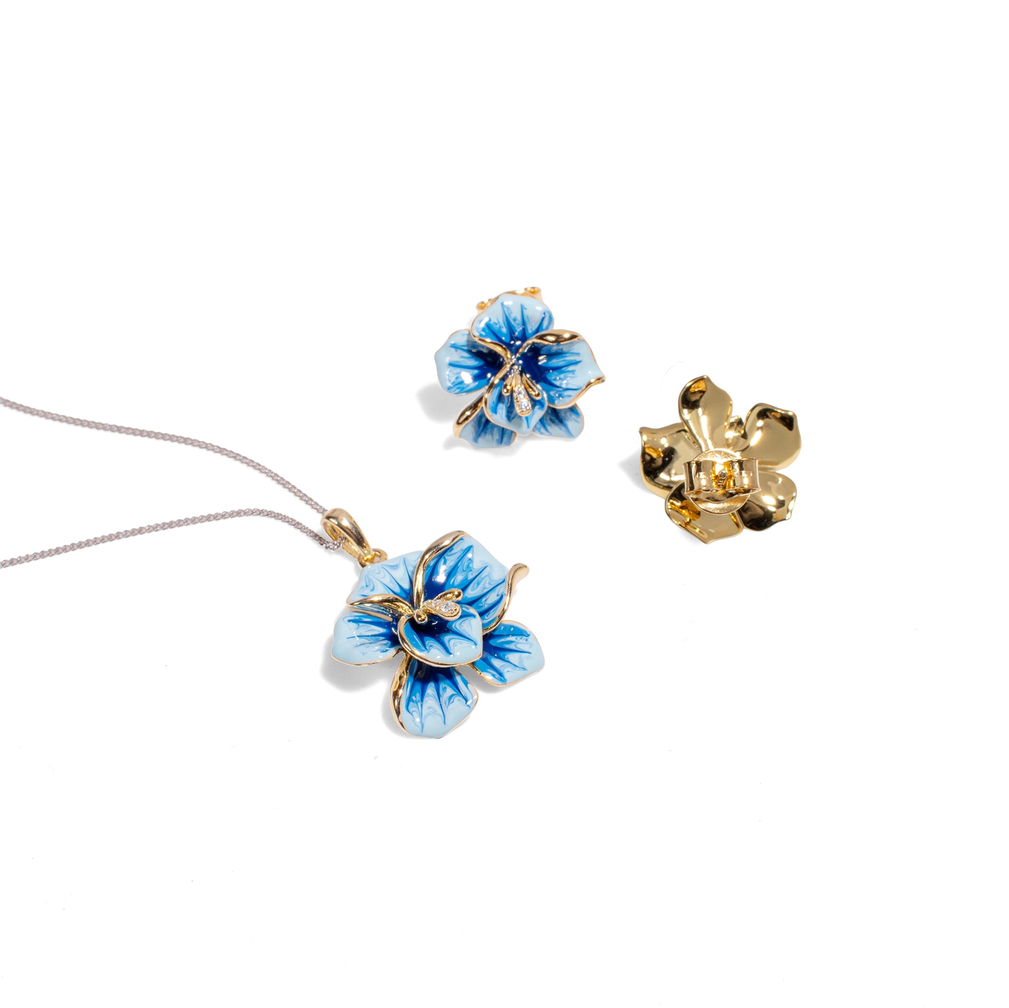 Piccolo | 925 Silver Earrings and Pendant set for Women