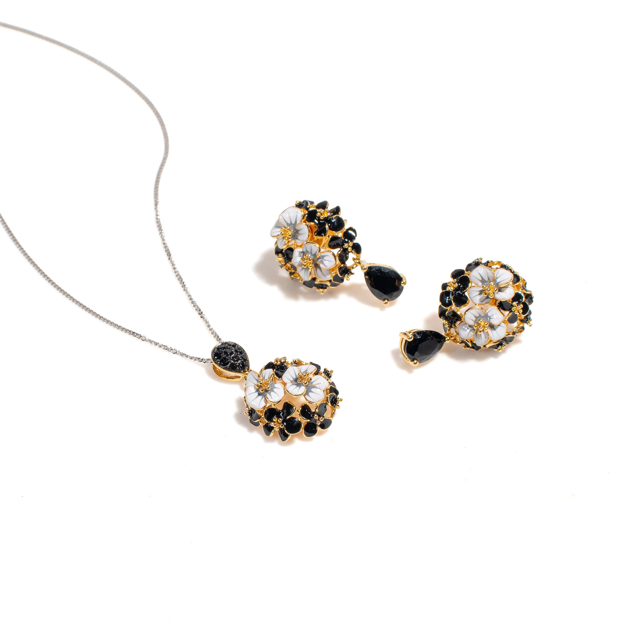 Flavio | 925 Silver Earrings and Pendant set for Women