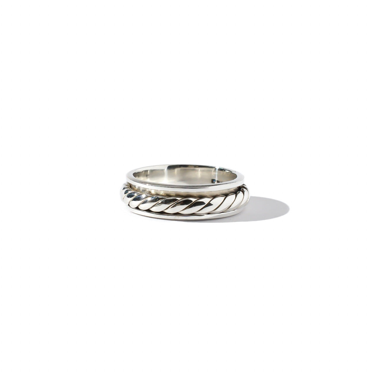 Rope Fluid Ring | Hallmark 925 Silver