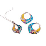 Pauline | 925 Silver Earrings and Pendant set for Women