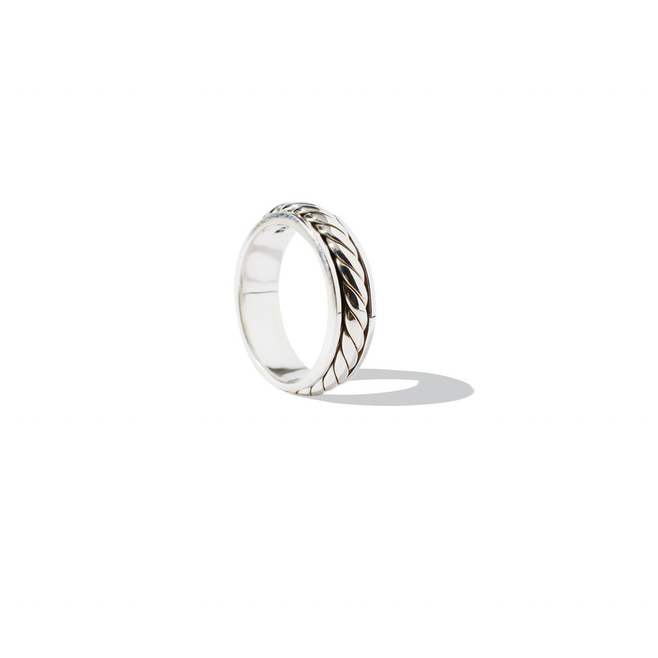 Rope Fluid Ring | Hallmark 925 Silver