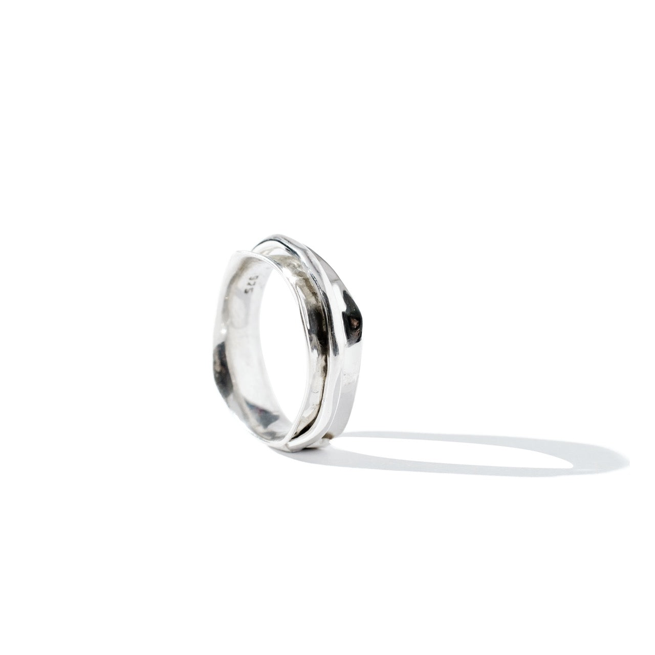 Square Fluid Ring | Hallmark 925 Silver