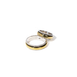 
  Buy Band in Border Fluid | 925 Silver Couple Ring - COUPLE BANDS Online In India
