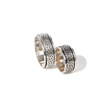 Triquetra fluid | 925 Silver Couple Ring